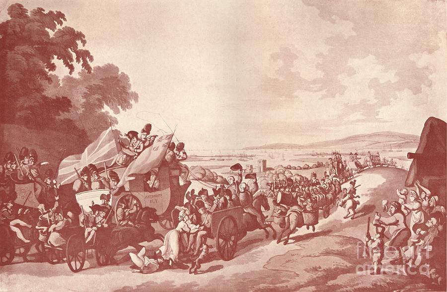 An Extraordinary Scene On The Road Drawing by Print Collector