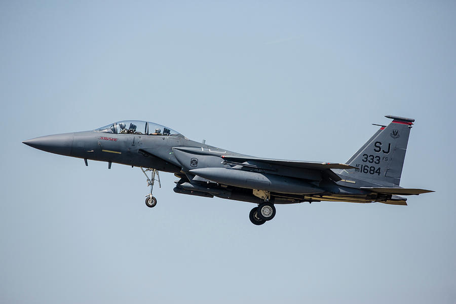 An F-15e Of The 4th Fighter Wing Photograph by Timm Ziegenthaler - Fine ...