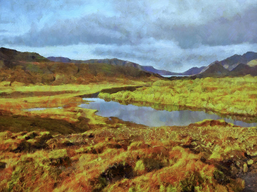An Icelandic Landscape of Indescribable Beauty. Digital Art by Digital Photographic Arts
