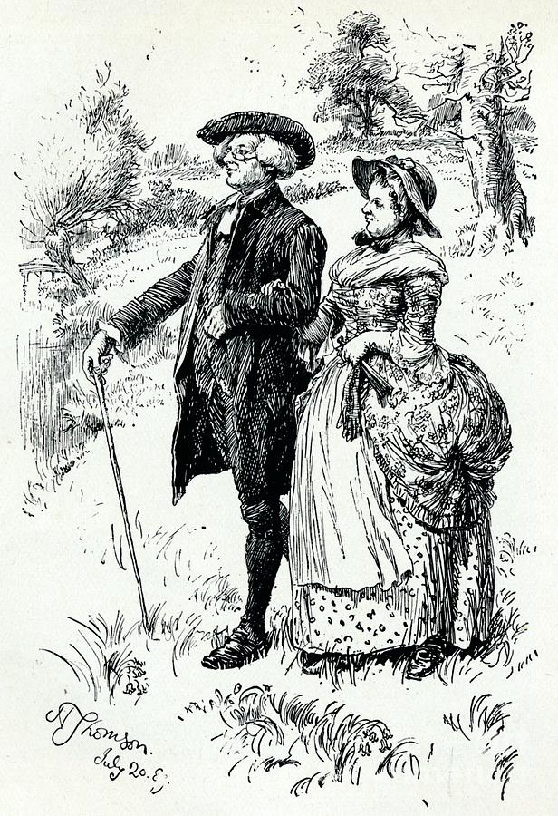 An Illustration From The Vicar Drawing by Print Collector