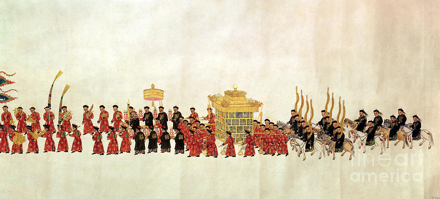 An Imperial Procession Painting by Chinese School - Fine Art America