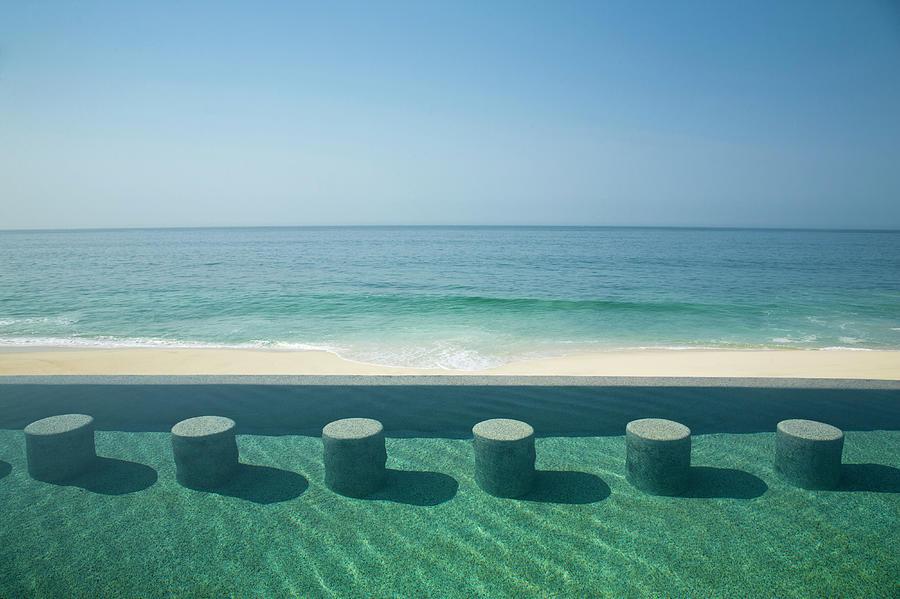 An Infinity Pool On The Beach Photograph by Tegra Stone Nuess