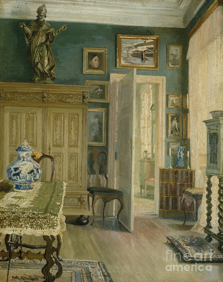 An Interior, 1921 Painting by Robert Panitzsch - Fine Art America