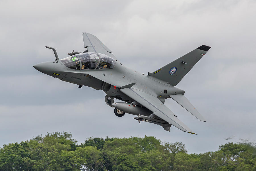 An Italian Air Force M-346 Jet Taking Photograph by Rob Edgcumbe