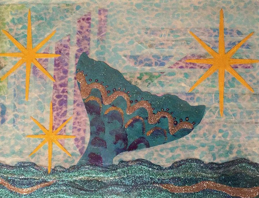 An Ocean Tale Mixed Media by Strangefire Art Scylla Liscombe