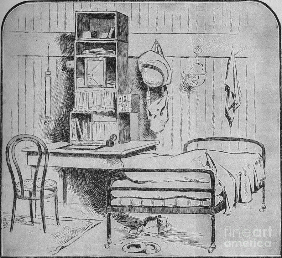 An Officers Room At Pretoria 1902 Drawing by Print Collector