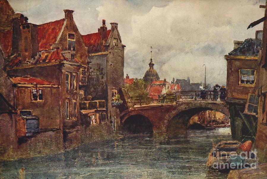 An Old Dutch Waterway Drawing by Print Collector