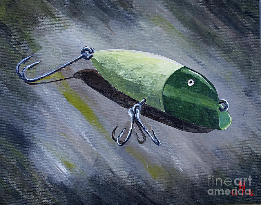 An Old Fishing Lure Painting