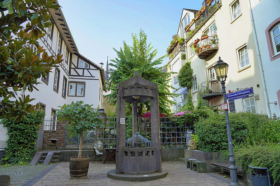 An Old Well In Koblenz Germany Photograph