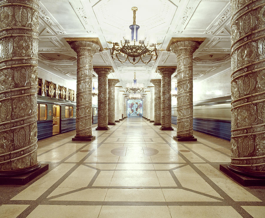 An Ornate Moscow Metro Or Underground Photograph by Harald Sund An Ornate Moscow Metro Or Underground Photograph by Harald Sund