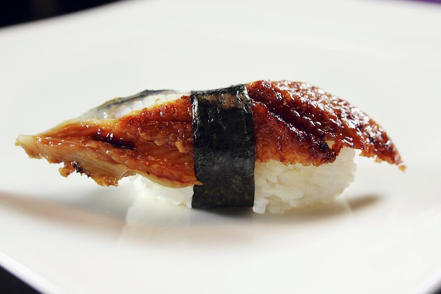 An Unagi Sushi: Nigiri Sushi With Eel Photograph by Jan Prerovsky