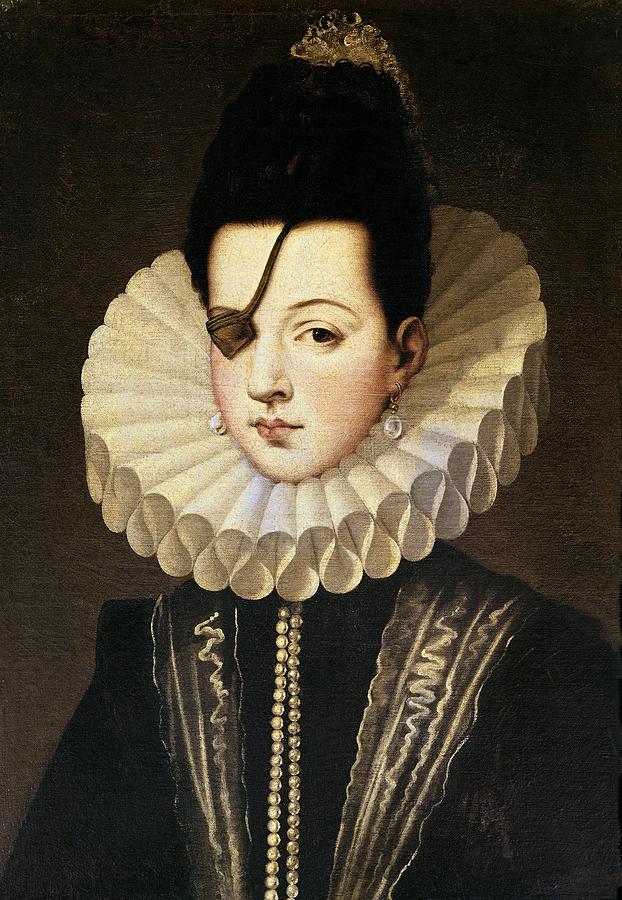 Ana de Mendoza, Princess of Eboli, 16th century. Alonso Sanchez Coello . EBOLI PRINCESA DE. Painting by Alonso Sanchez Coello -1531-1588-
