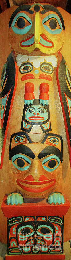 Totem Photograph - Anchorage Totem 7 by Randall Weidner