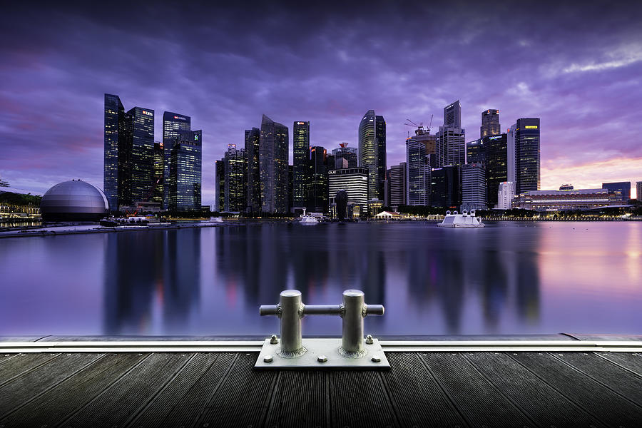 Sunset Photograph - Anchoring by Vincent Lim