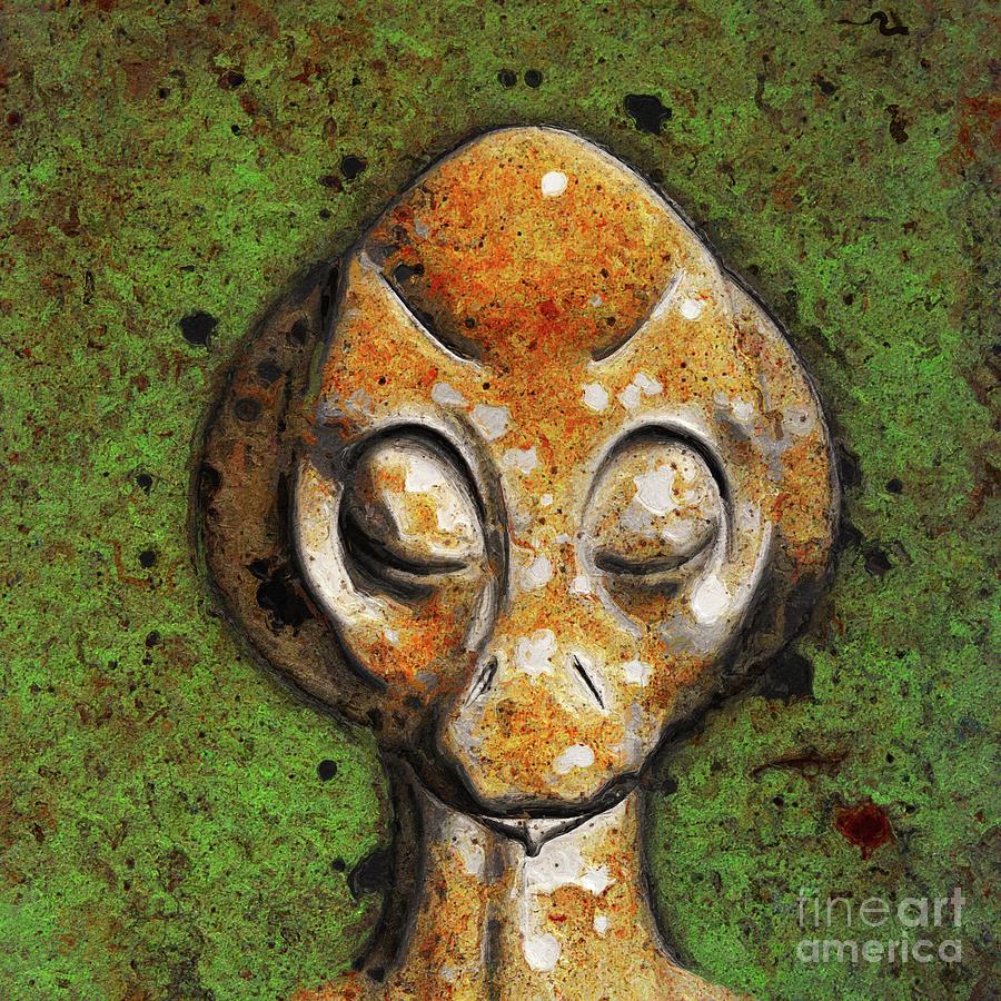Ancient Alien Painting by Esoterica Art Agency