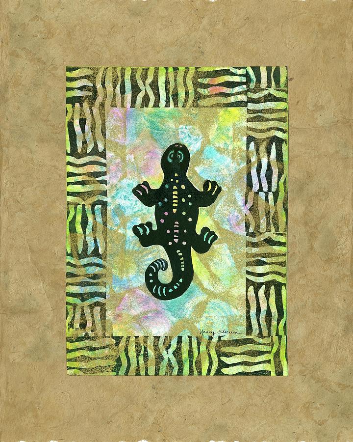 Animal Painting - Ancient Amphibians II by Nancy Slocum
