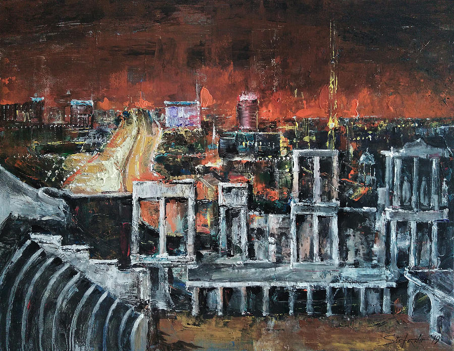 Bulgaria Painting - Ancient and Eternal by Stefano Popovski Bulgaria Painting - Ancient and Eternal by Stefano Popovski