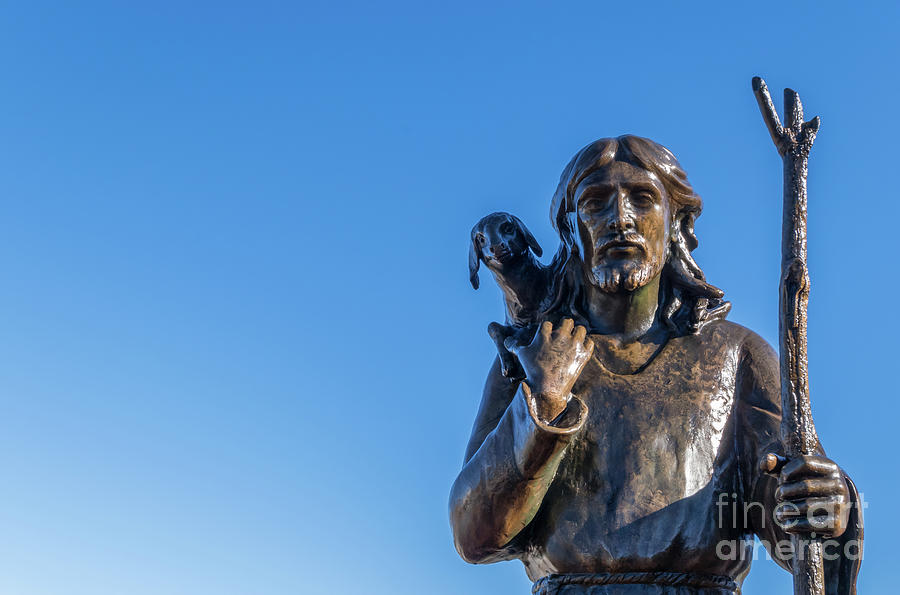 Ancient bronze statue of Jesus Christ Sculpture by Kyna Studio Fine