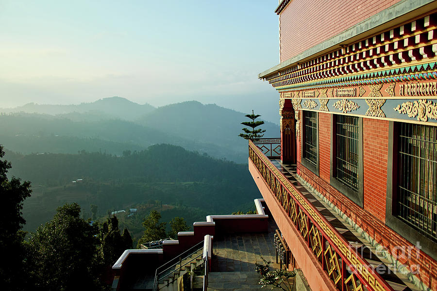 Ancient buddhist monastery in Nepal Photograph by Raimond Klavins