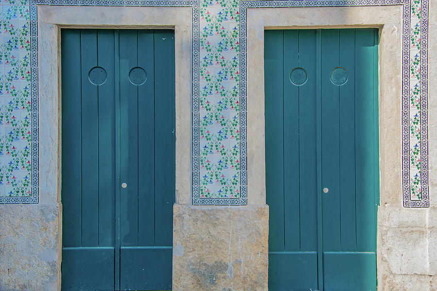 Ancient Doors of Lisbon Photograph by Marcy Wielfaert