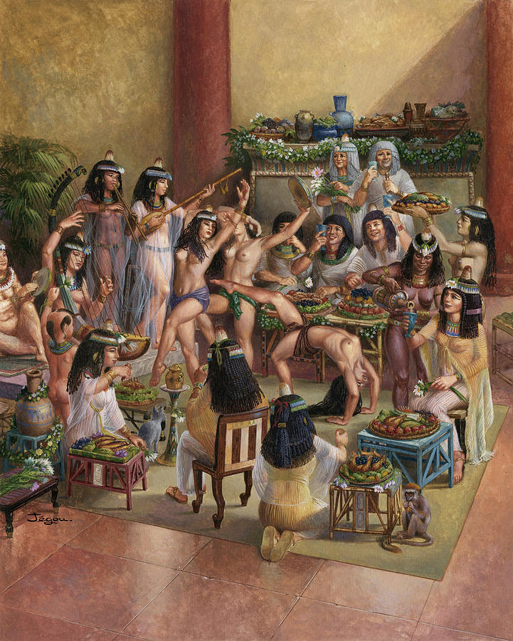 Ancient Egyptian Banquet Photograph by Christian Jegou