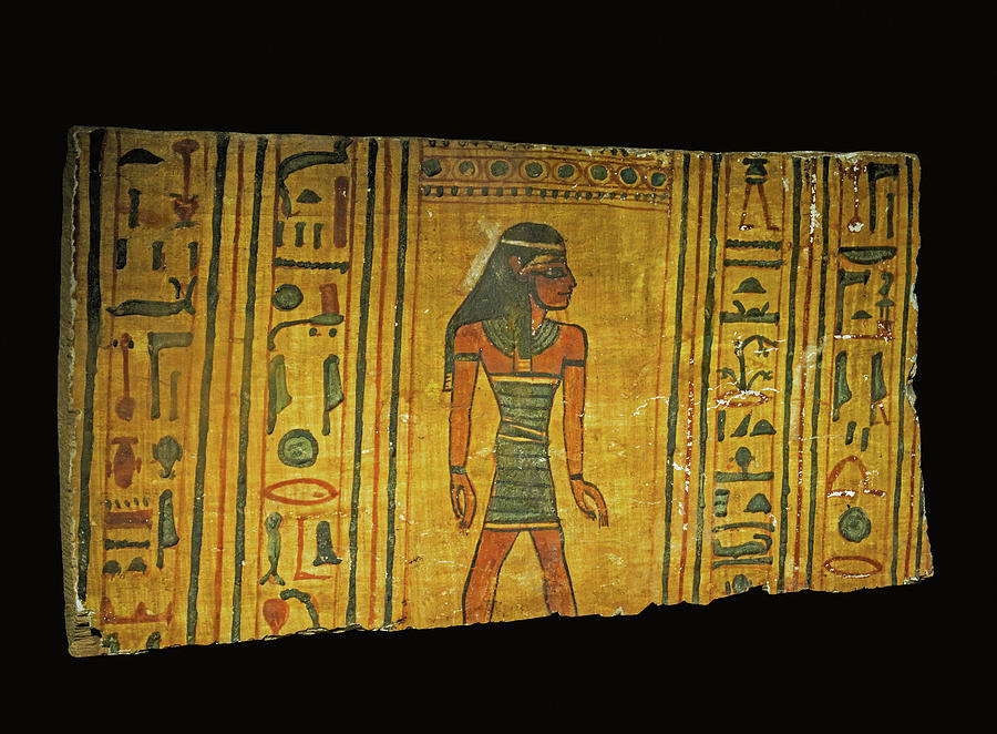 Ancient Egyptian Coffin Fragment Photograph by Millard H. Sharp