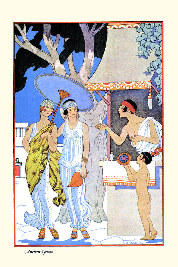 Ancient Greece Painting by George Barbier