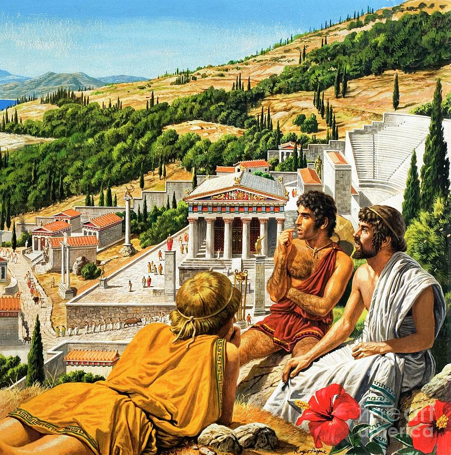 Ancient Greece Scene Painting by Roger Payne - Fine Art America