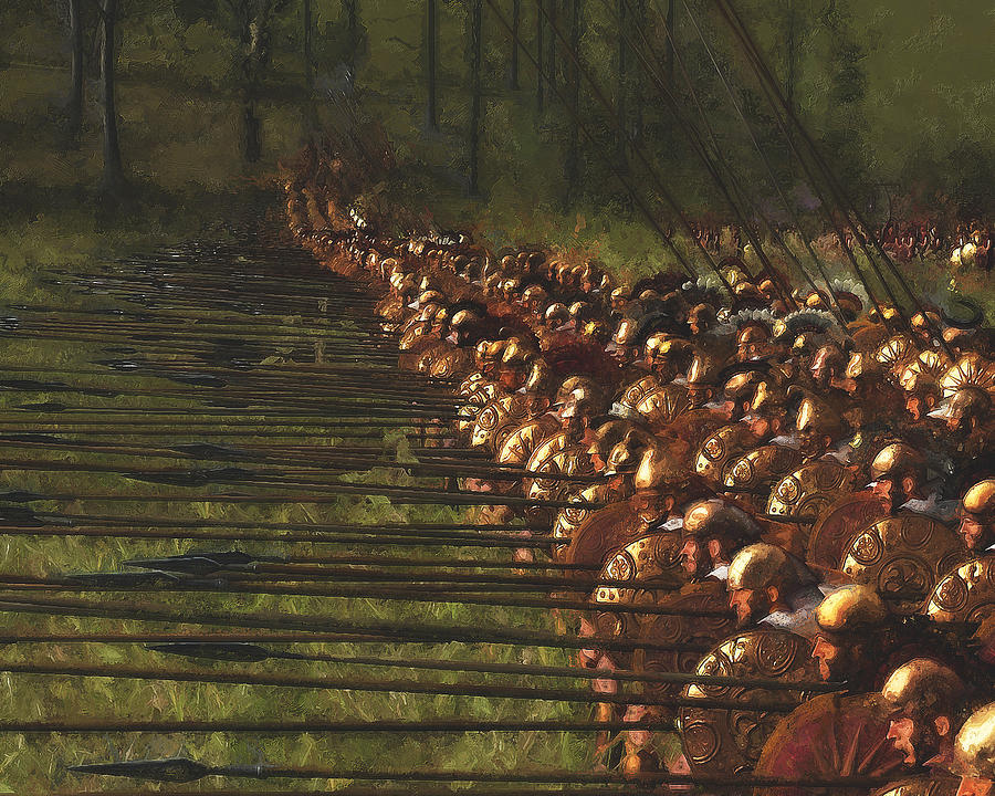 Ancient Greek Army - 07 Painting by AM FineArtPrints