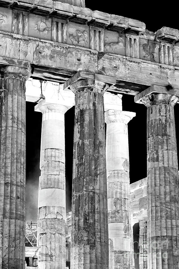 Ancient Greek Columns Athens Photograph by John Rizzuto