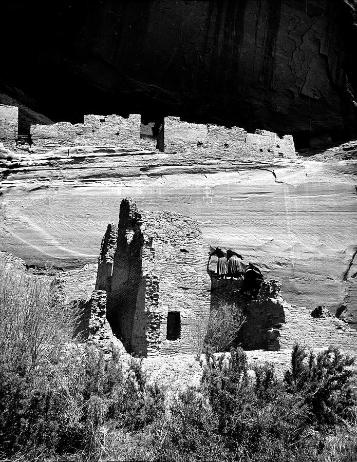 Ancient Photograph - Ancient Indian Cliff by Peter Stackpole