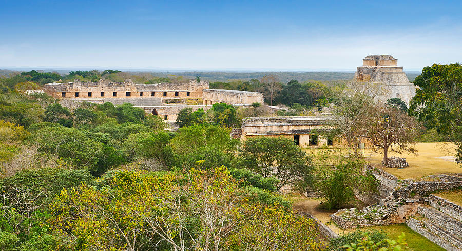 Mayan Photograph - Ancient Maya Ruins, Nunnery Quadrangle by Jan Wlodarczyk