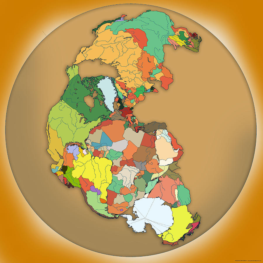 pangea political map
