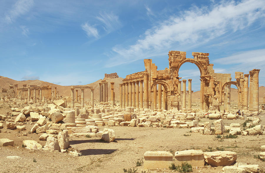 Ancient Roman Ruins Of Palmyra Photograph by Richard Mcmanus