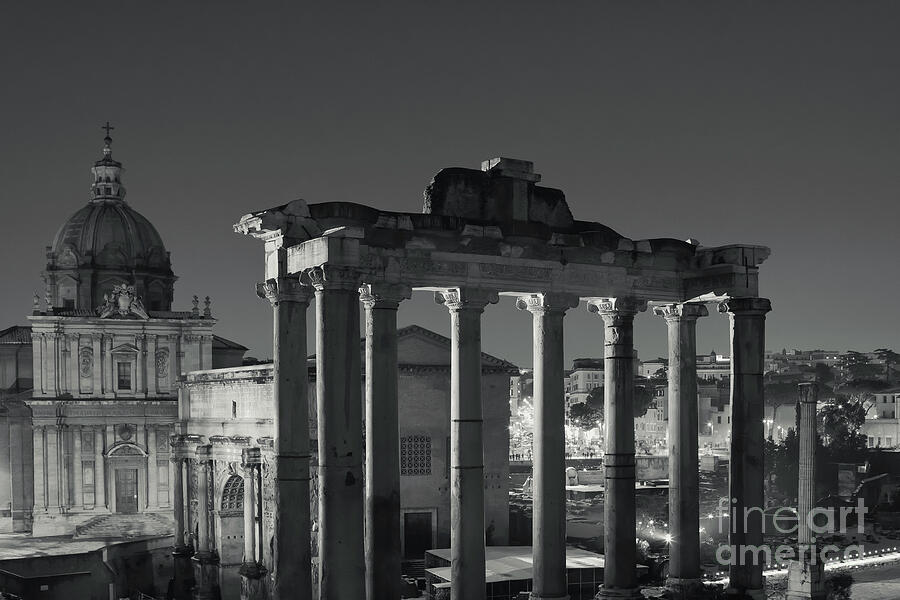 Ancient Rome By Night Photograph