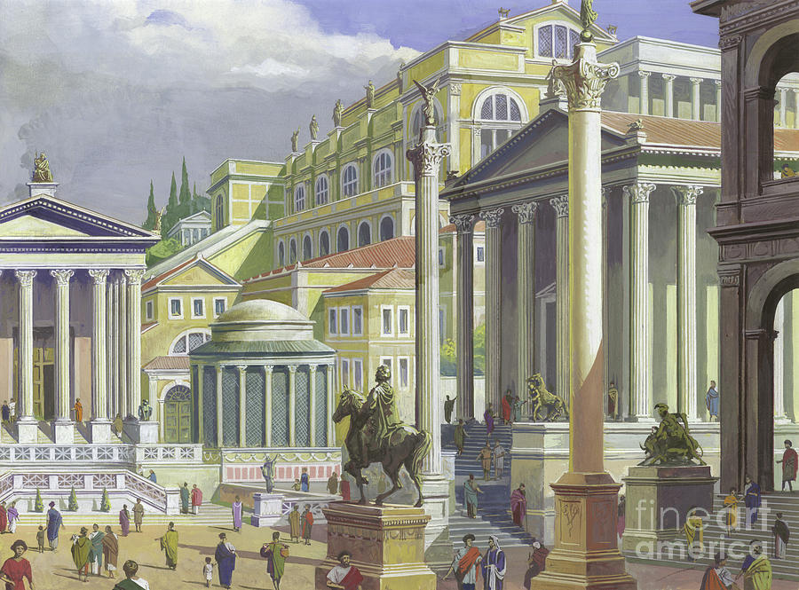 Ancient Rome Painting by Severino Baraldi
