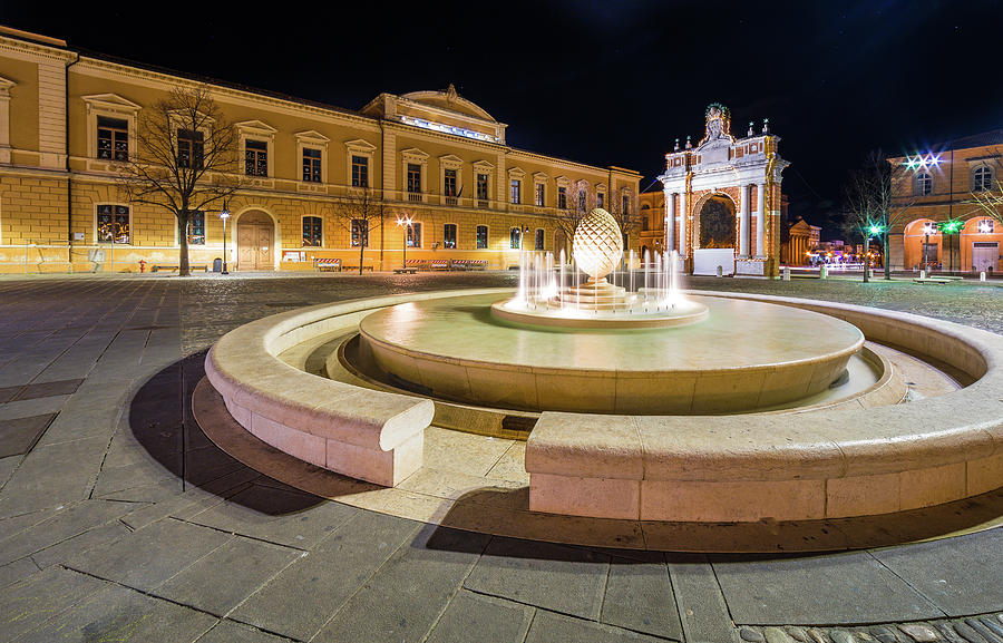 Ancient square at night Photograph by Vivida Photo PC
