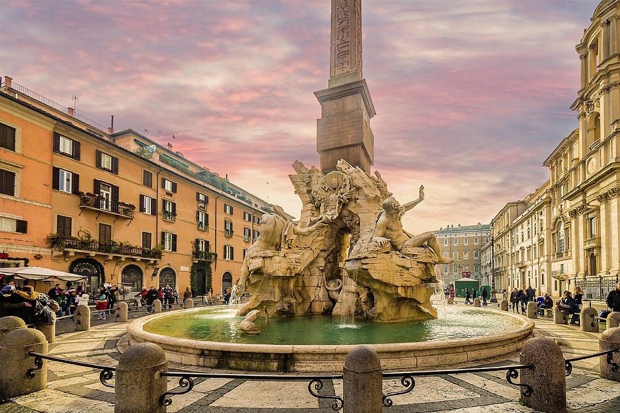 Ancient square in Rome Photograph by Vivida Photo PC
