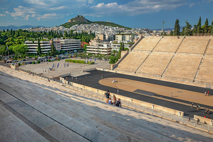 Ancient Stadium, Athens, Greece Digital Art by Claudia Uripos
