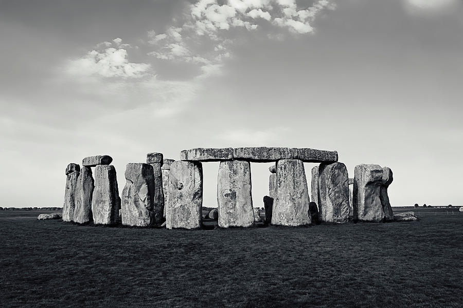 Ancient Stonehenge - Silver Screen Edition Photograph by Kamil Swiatek