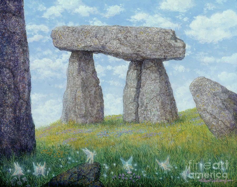 Fantasy Painting - Ancient Stones by Gilbert Williams