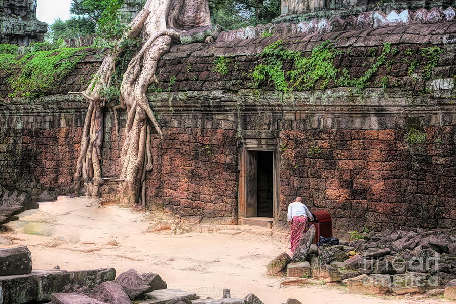 Ancient Ta Prohm Temple Cambodia  Photograph by Chuck Kuhn