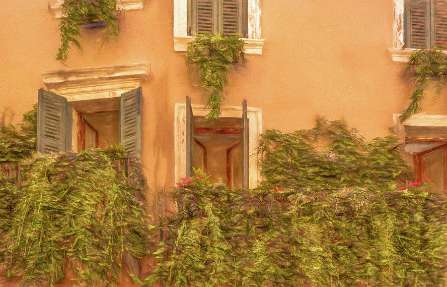 Juliets Balcony in Verona? Photograph by Marcy Wielfaert