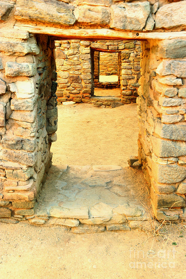 Ancient Windows Aztec Ruins Photograph