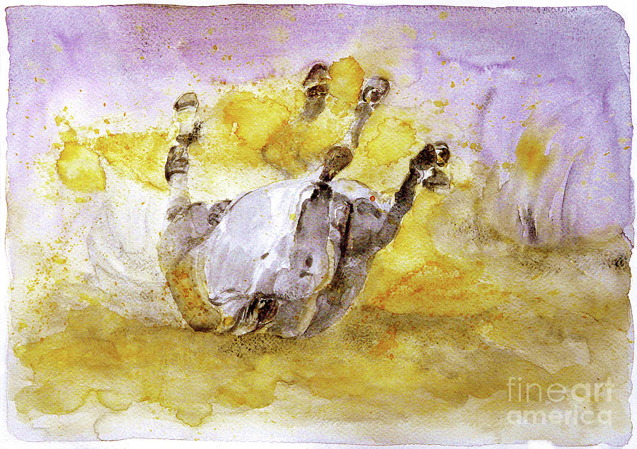 Horse Painting - And The Fall Is Flight by Jasna Dragun Horse Painting - And The Fall Is Flight by Jasna Dragun