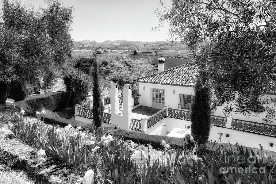 Andalucia Bed Breakfast BW Photograph by Timothy Hacker