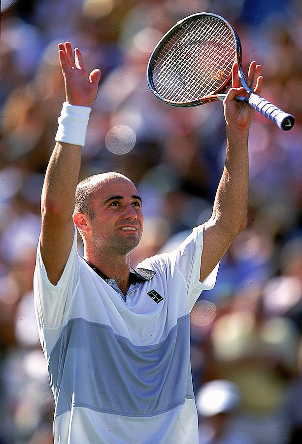 Andre Agassi Photograph by Clive Brunskill