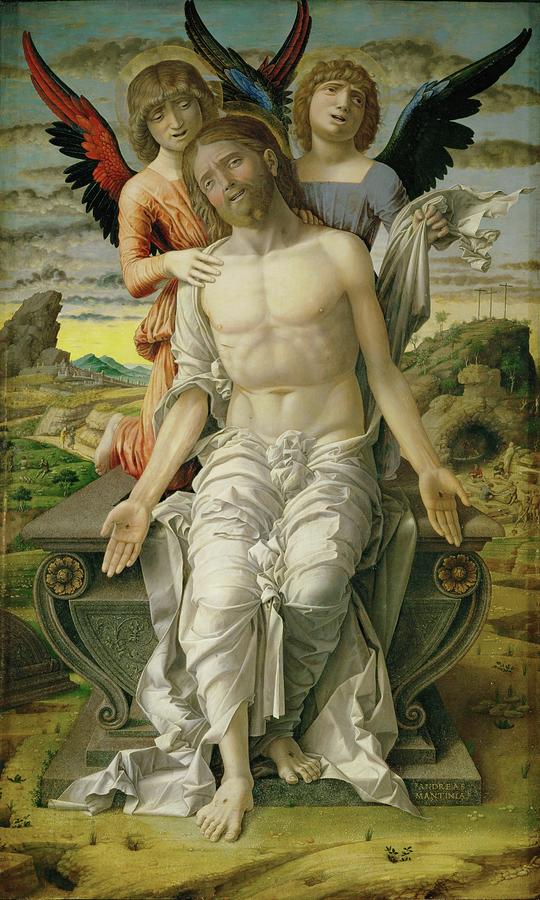 Andrea Mantegna Christ as the Suffering Redeemer. Date/Period From 1495 until 1500. Painting. Painting by Andrea Mantegna -1431-1506-