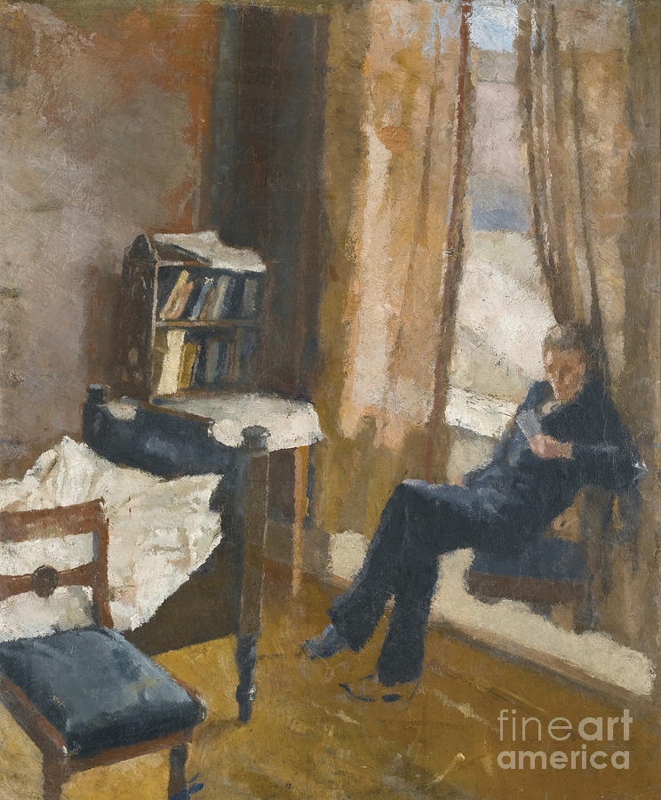 Andreas Reading Drawing by Heritage Images