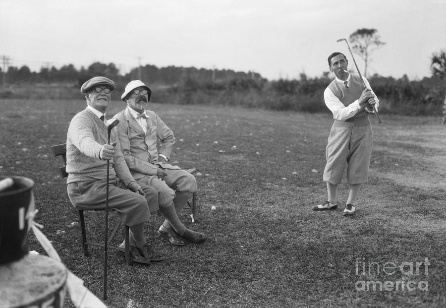 Andrew Carnegie II Learning To Play Golf Photograph by Bettmann